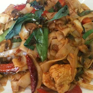 Spicy Chicken Basil Noodles