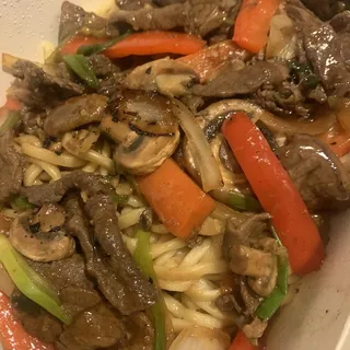 Spicy Mongolian Beef Noodles
