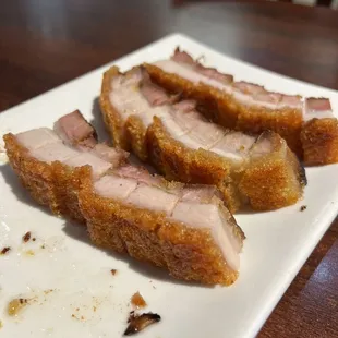 Crispy pork belly