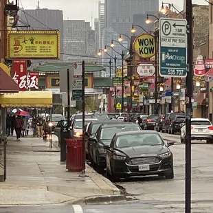 View of China Town from the street