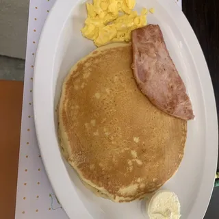Kids 1 Pancake, 1 Egg, and Meat