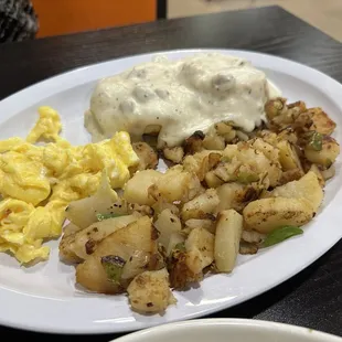 COUNTRY SPECIAL minus sausage patties (reduced meat diet)