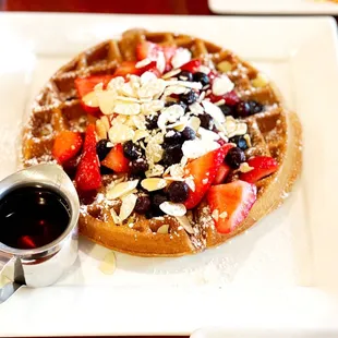 food, waffles