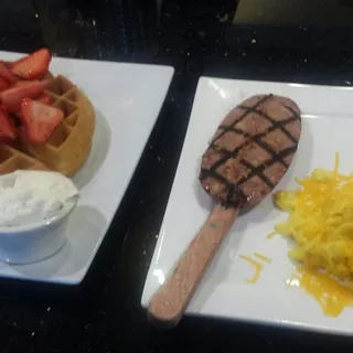The Strawberry Whip Waffle