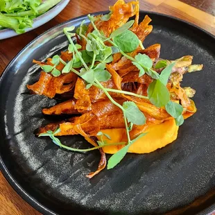 a plate of food on a table