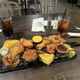The nook smokehouse platter sampler