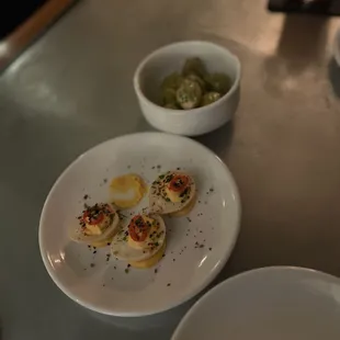 Deviled Eggs and Stuffed Olives