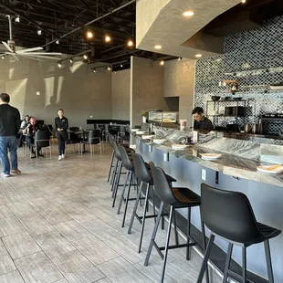 inside with regular seating and bar seating