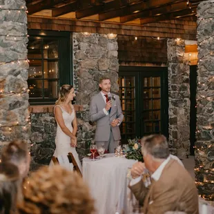 Toasts under the arbor