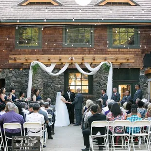 vows under the arbor