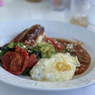 a plate of food on a table
