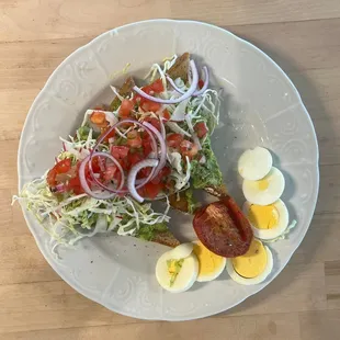 a plate of food on a table