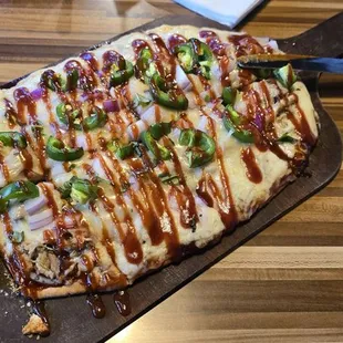 BBQ pizza was amazing, but didn&apos;t breathe in the Jalapenos too deep or you&apos;ll cough yourself into a frenzy!