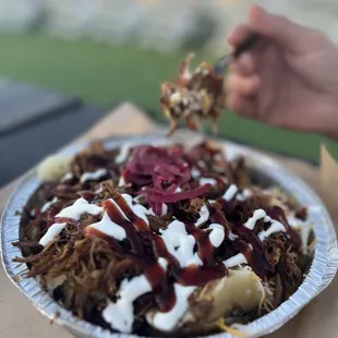 The baked potato!!! $15 and it fed our entire table!!!