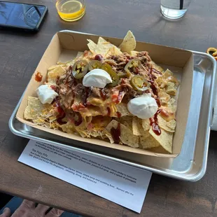 Pulled pork nachos