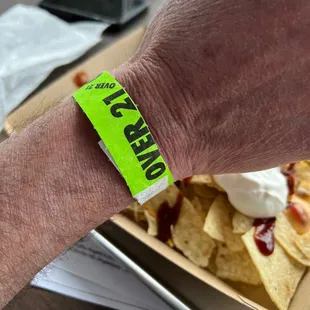 They check your id at the entrance