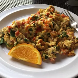 Apple Smoked Chicken Sausage Scramble