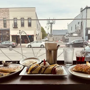 Pancakes Herbaceous Strawberry Nutella Crêpe