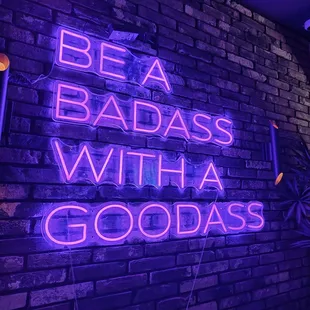 Neon Badass Sign