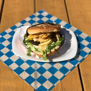 a sandwich on a plate