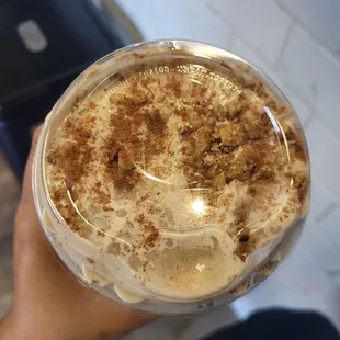 Pumpkin Bread Shake was fire, crumbled walnuts on top too