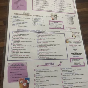Menu part 2