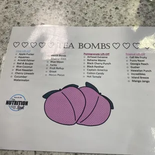 a menu for a restaurant