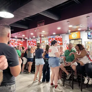 Very busy but service was great.