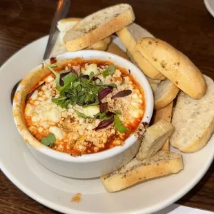 Baked feta cheese dip