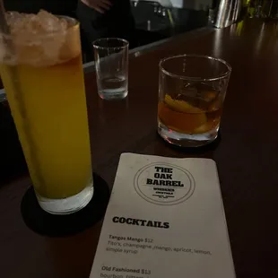 Tango Mango and an Old Fashioned