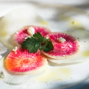 Cruciferous Vegetables - Kohlrabi with Radishes and Gorgonzola Cheese