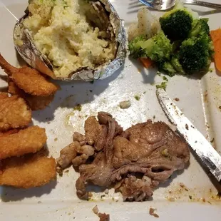 The fast from my piece of ribeye.  Easily 3x the amount that was marbled in my husband's piece!