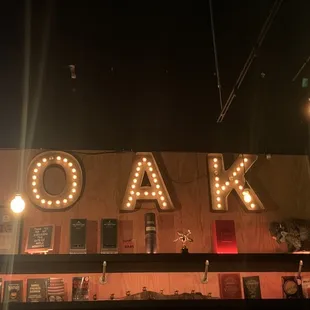 Oak sign