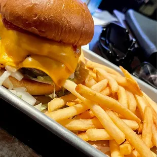 The Burger was real good and fries were fresh and Crispy