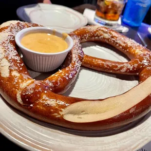 Great pretzel but no mustard?