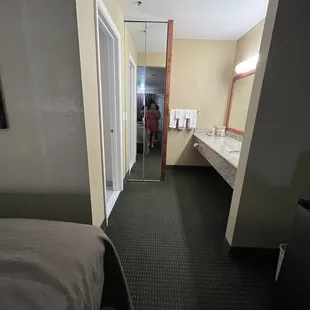 Path to the restroom