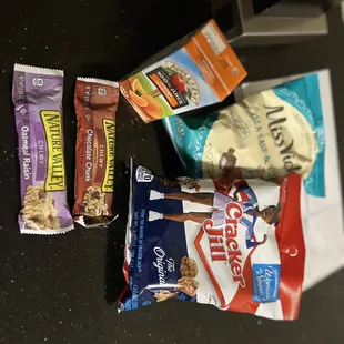Welcome snack pack.