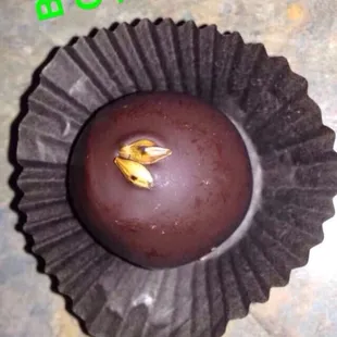 a chocolate truffle