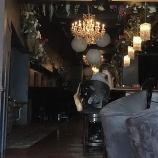 Interior view of bar seating