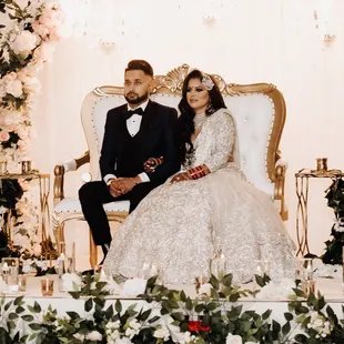 Bay Area Indian Wedding Decorations - Reception Decor in Oakland