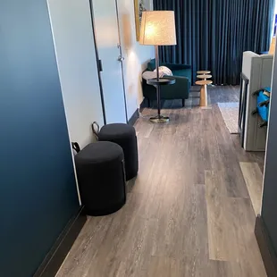 As you enter the corner King suite