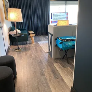 The view as you enter the king corner suite