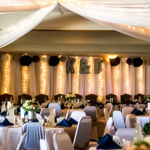 Great venue for a wedding reception overlooking the golf course