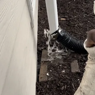 Took over two years to fix this drain spout.