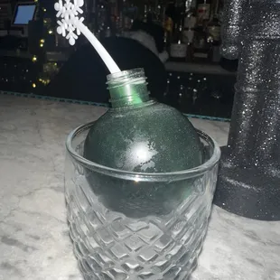 The &quot;free&quot; welcome cocktail.  and tasted like the juice you find at the bottom of the garbage can.