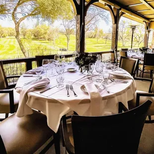 a table set for dinner