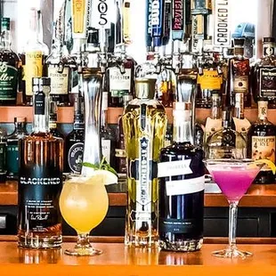 a variety of alcohols