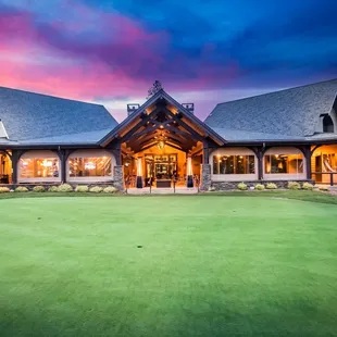 the front of the lodge