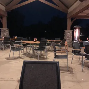 outdoor dining area