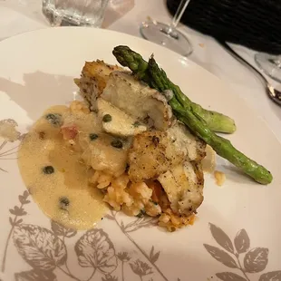 Sea bass over risotto was amazing!